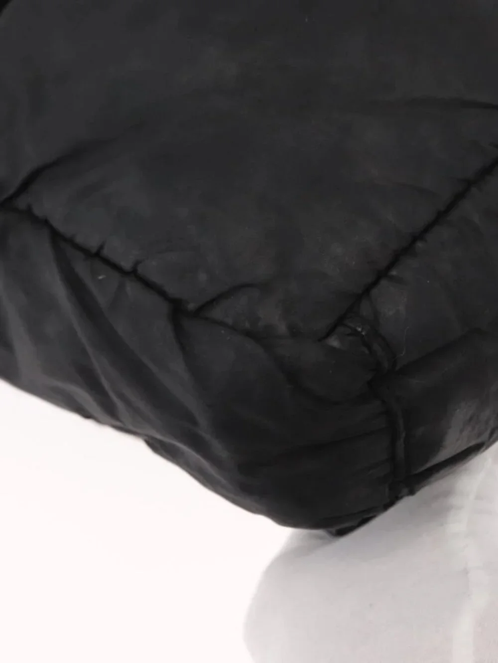 CHANEL Shoulder Bag Nylon Black CC Auth bs32635